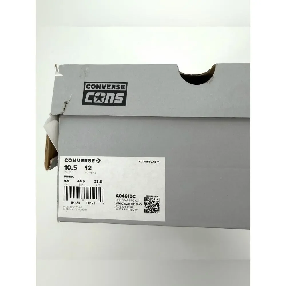Converse One Star Pro Ox in dark moth/ black Size 10.5